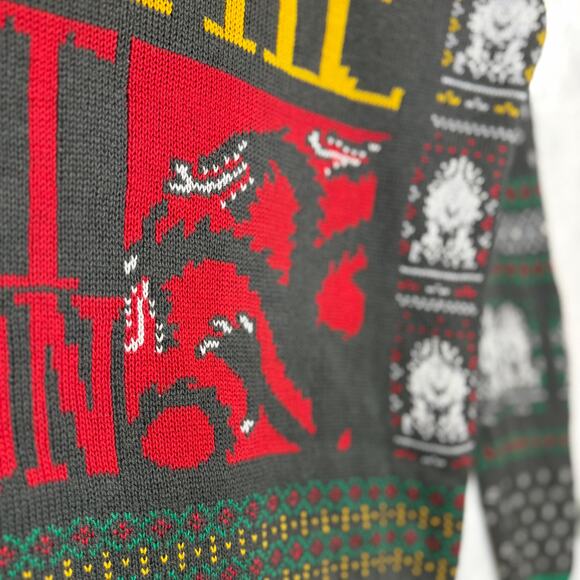 HBO Game of Thrones Medium Tis The Last Season Knit Sweater Christmas Holiday - Picture 3 of 11